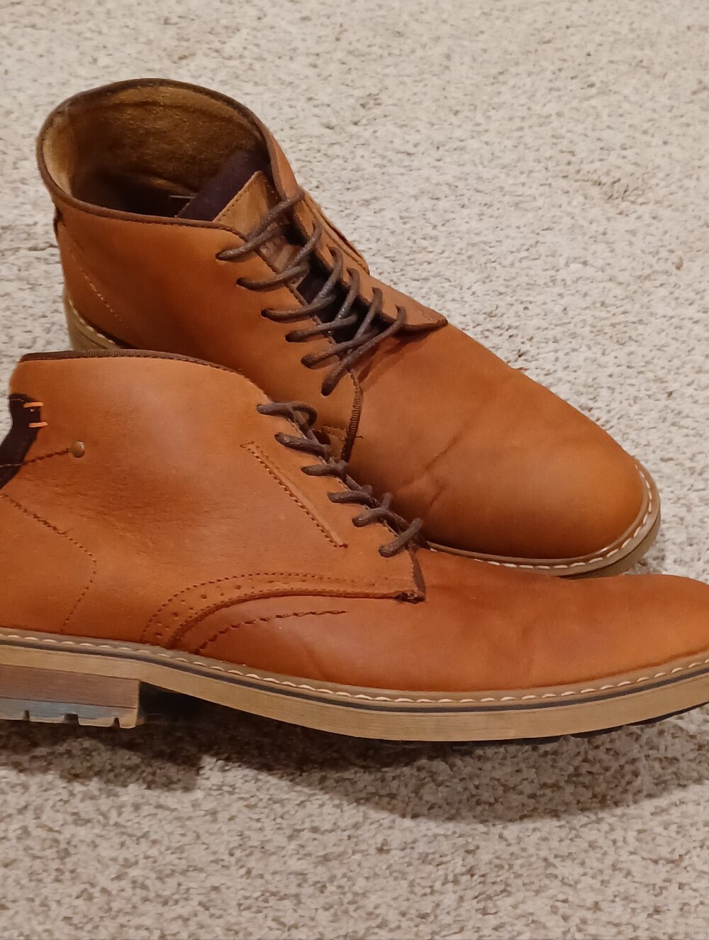 Arkbird Chukka Leather Warm Tan ankle boots Mens Size 10